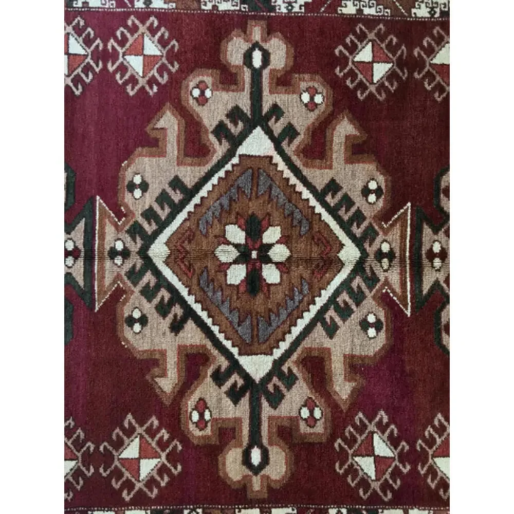 Handmade Antique Turkish Rug Carpet- Soft Wool Turkish Kars Rug, 6x10 Area Rug